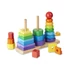 Kép 1/3 - M&amp;D Fa készségfejlesztő játék, Montessori tornyok