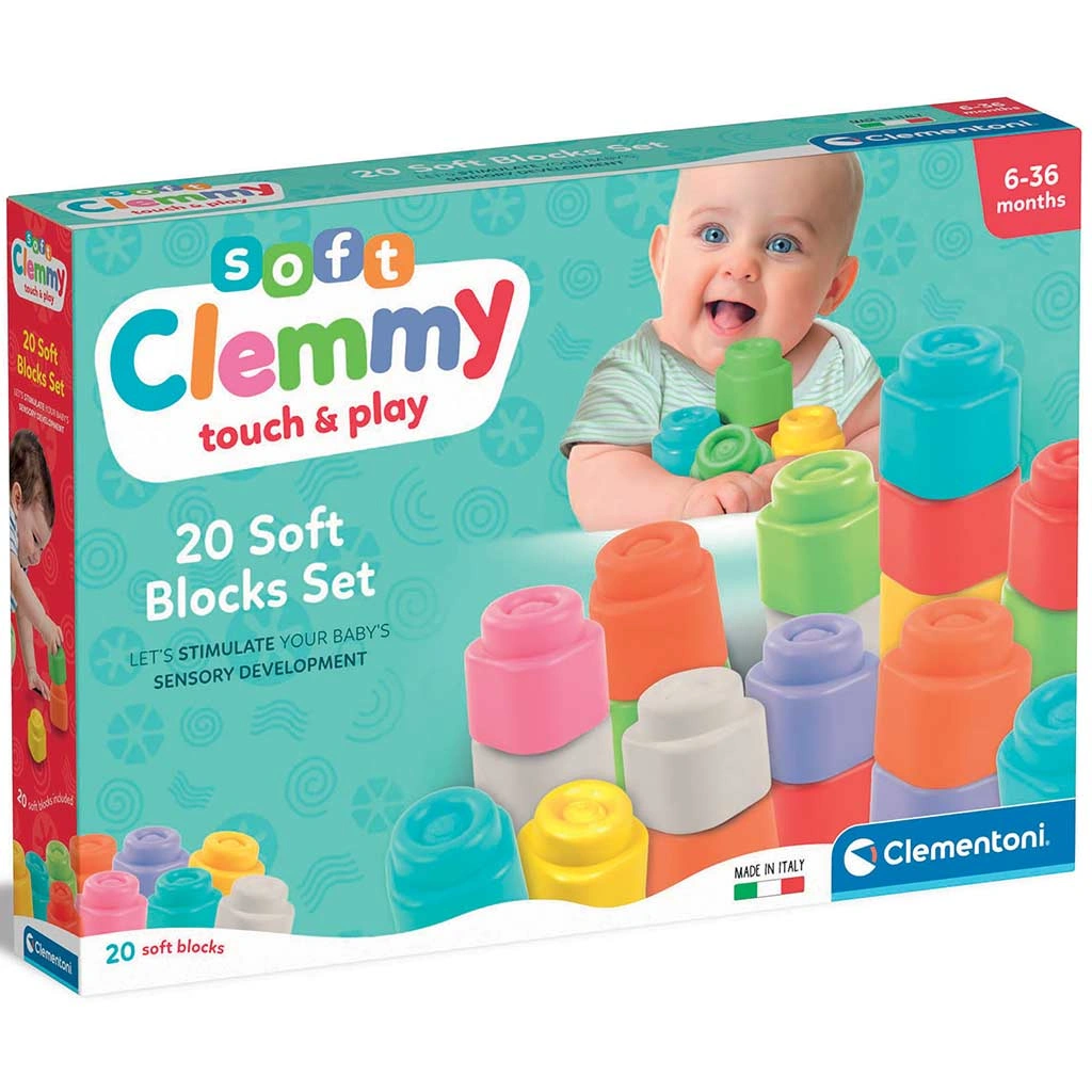 Clemmy 20 soft blocks Set- puha építőkocka 20 db