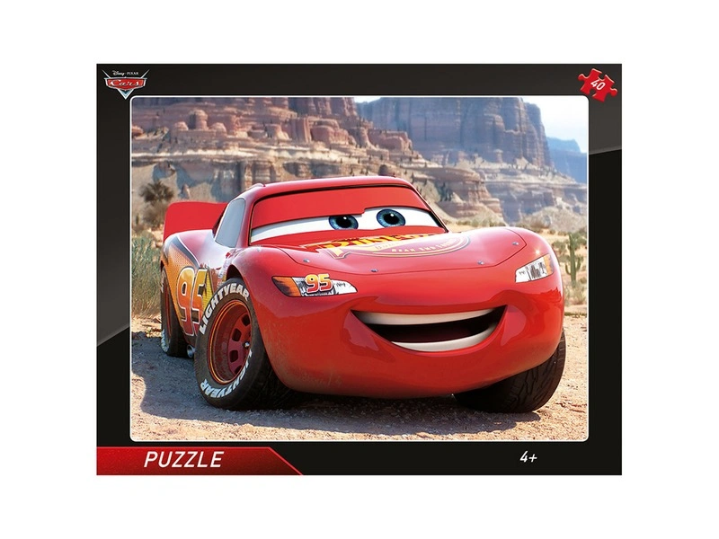 Dino - Puzzle 40 db - Verdák: Villám McQueen