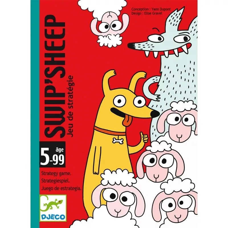 Djeco Barik és a farkasok - Kártyajáték - Swip'Sheep