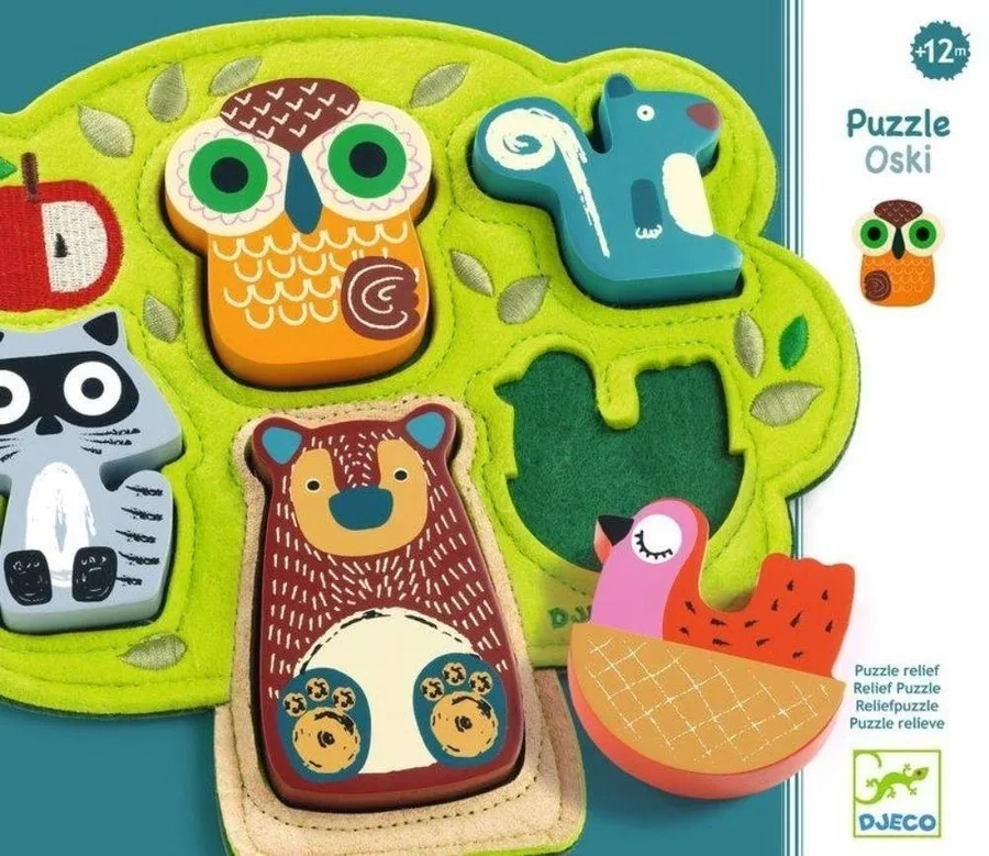 Oski - Puzzle, formaberakó - Djeco