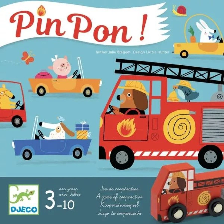 Djeco PinPon! - Szabad utat! - Kooperatív társasjáték