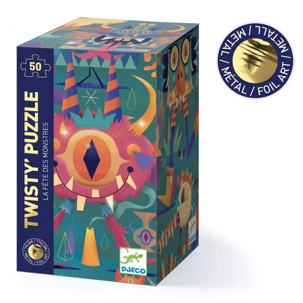 Djeco- Szörny parti- Monster party- 50 db-os puzzle