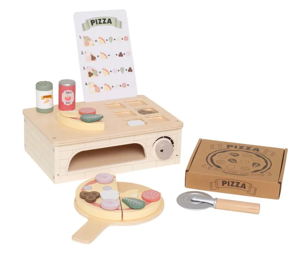 Pizzasütő fa játékkészlet - Jabadabado