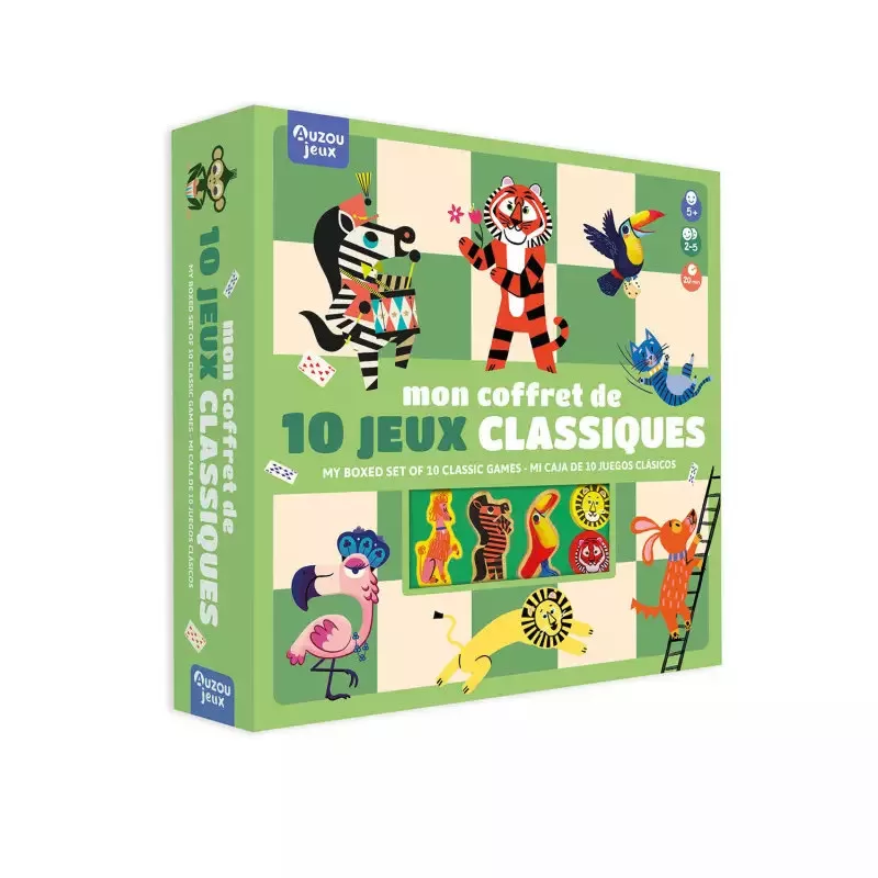Auzou- 10 klasszikus társasjáték egy dobozban
